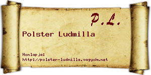 Polster Ludmilla névjegykártya